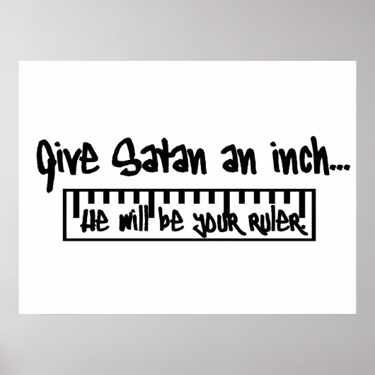 Geef Satan een inkeping... Poster (Voorkant)