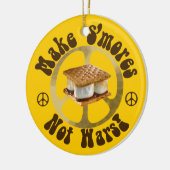 Geef S'mores vrede een kans Keramisch Ornament (Links)