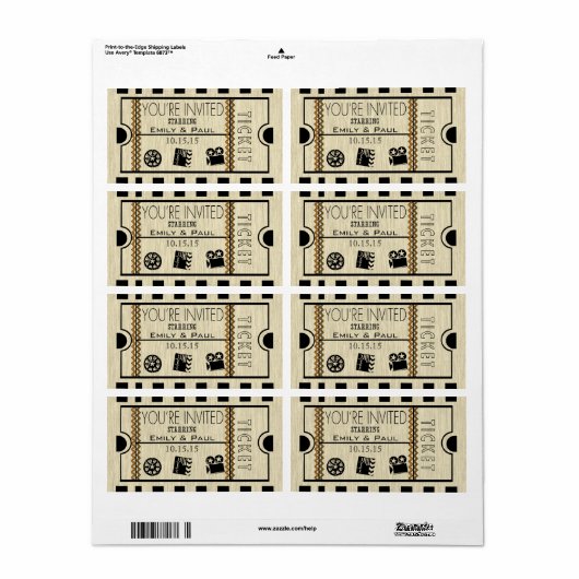 Geef sparen de Datum RickRack Trim toe Etiket (Full Sheet)