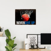 Geef succes basketbal nooit op poster (Thuiskantoor)