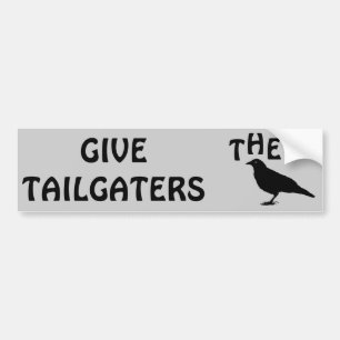 Geef tailgaters de vogel bumpersticker