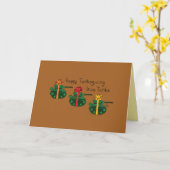 Geef Tanks- Grappige Kerstgroetkaart voor Thanksgi Kaart (Gele Bloem)