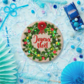 Geef Tekst Assiette joyeux Noël 7" uit Papieren Bordje (Feest)