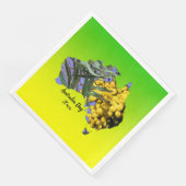 Geef Tekst Australië Dag Gum Leaf Wattle Dinner ui Servet (Hoek)