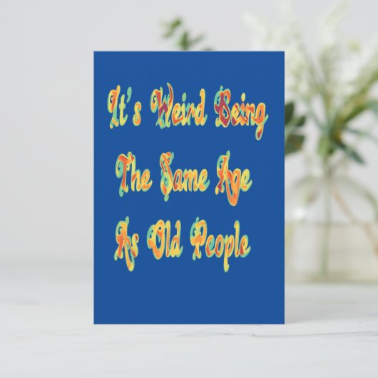 Geef toe dat het leven zou verdienen zonder mij Vi Bedankkaart (Staand voorkant)