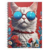 Geef toe, het leven is saai zonder mij kattenhaar  notitieboek (Voorkant)