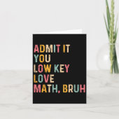 Geef toe, je hebt stiekem een hekel aan wiskunde,  kaart (Voorkant)