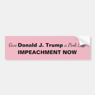 Geef Trump een roze slipweerstand Bumpersticker