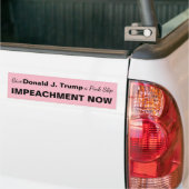 Geef Trump een roze slipweerstand Bumpersticker (Op Truck)