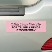 Geef Trump Pence een roze glijmiddel Bumpersticker (Op auto)