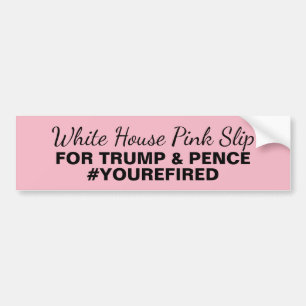Geef Trump Pence een roze glijmiddel Bumpersticker