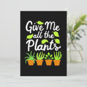 Geef Tuinier Alle Planten Kaart (Staand voorkant)