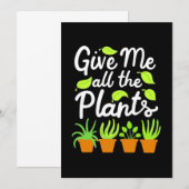 Geef Tuinier Alle Planten Kaart (Voorkant / Achterkant)