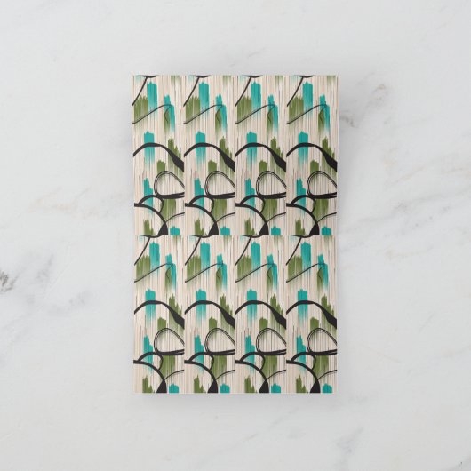 Geef uw bedankbriefjes een modern tintje bedankkaart (Binnen)