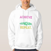 Geef uw drukte een boost met onze Motivatie hoodie (Voorkant)