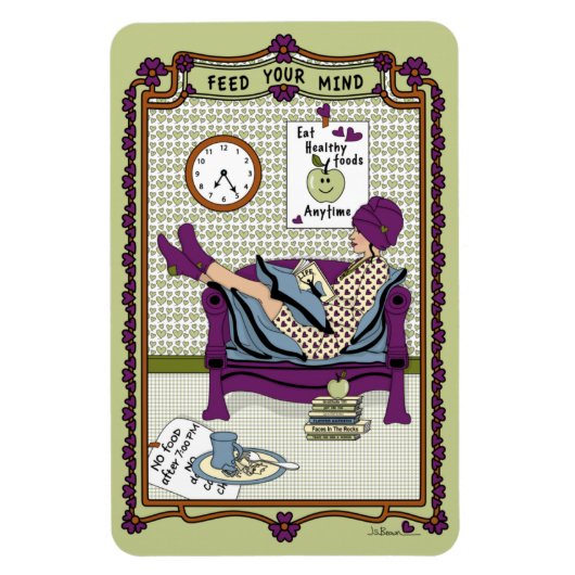 Geef uw Mind_A_4x6 koelkast Magnet Magneet (Verticaal)