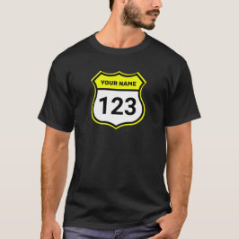 Geef uw nummer aan met de code voor raceidentifica t-shirt