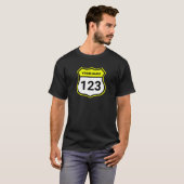 Geef uw nummer aan met de code voor raceidentifica t-shirt (Voorkant volledig)