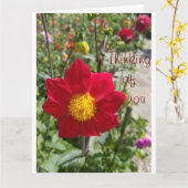 Geef uw persoonlijke sympathiekaart aan: "Denk aan Kaart (Gele Bloem)