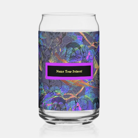 Geef uw vergif een naam blikvorm glas (Voorkant)