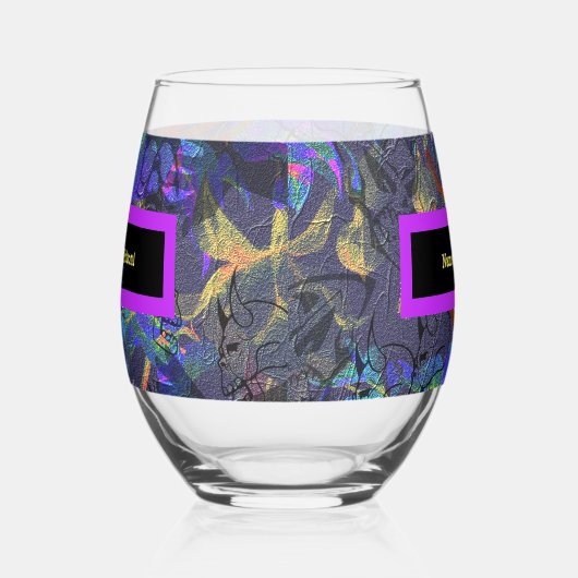 Geef uw vergif een naam wijnglas zonder voet (Rechts)