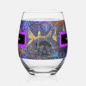 Geef uw vergif een naam wijnglas zonder voet (Links)