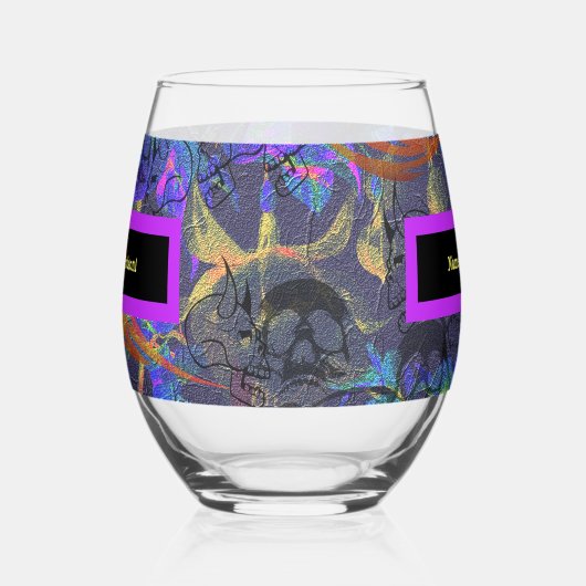 Geef uw vergif een naam wijnglas zonder voet (Links)