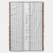 Geef uw winkelnaam een persoonlijk tintje op Grey  Deken (Voorkant Verticaal)