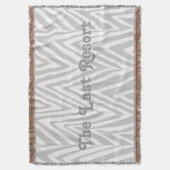 Geef uw winkelnaam een persoonlijk tintje op Grey  Deken (Voorkant Verticaal)
