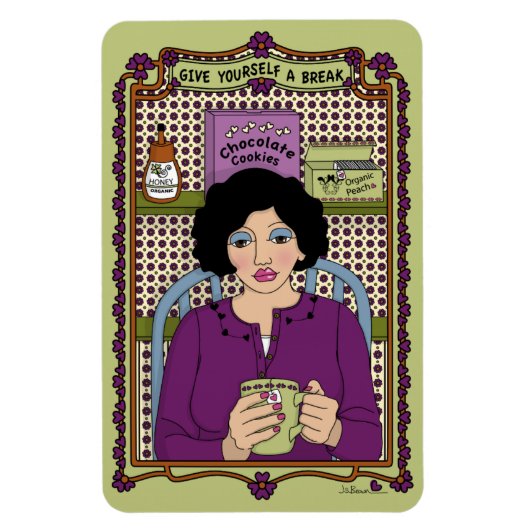 Geef uzelf een pauze_A_4x6 koelkast Magnet Magneet (Verticaal)