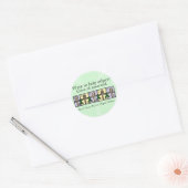 Geef van jezelf ronde sticker (Envelop)