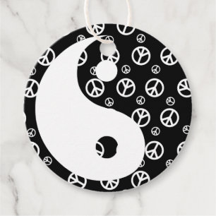 Geef vrede een kans 1 Yin en Yang Bedankjes Labels