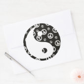 Geef vrede een kans 1 Yin en Yang Sticker (Envelop)