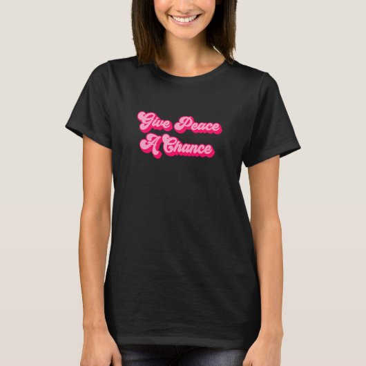 Geef vrede een kans 2 t-shirt (Voorkant)