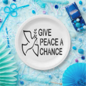 GEEF VREDE EEN KANS PAPIEREN BORDJE (Feest)