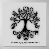 Geef Vrede een kans Poster (Voorkant)