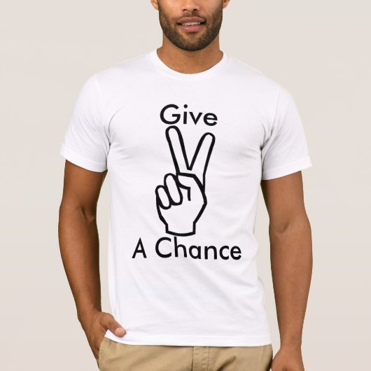 Geef Vrede een kans T-shirt (Voorkant)