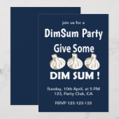 Geef wat Dim Sum Party Kaart (Voorkant / Achterkant)