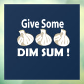 Geef wat Dim Sum Restaurant Raamsticker (Vel 3)
