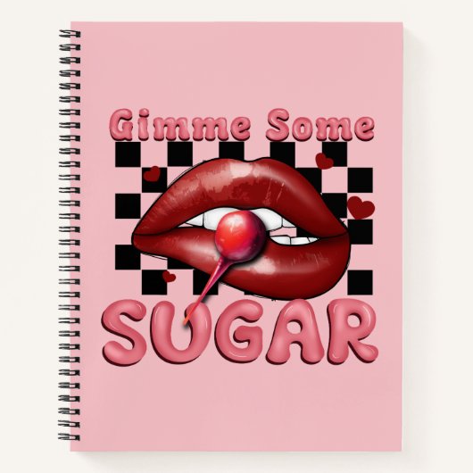 Geef wat suiker notitieboek (Voorkant)