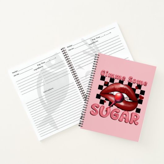 Geef wat suiker notitieboek (Binnen)