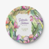 Geef Waterverf hoofdlijnen aan Papieren Bordje (Voorkant)