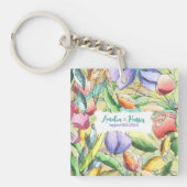 Geef Waterverf hoofdlijnen aan Sleutelhanger (voorkant)