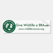 Geef Wildlife een REM! Bumpersticker (Voorkant)