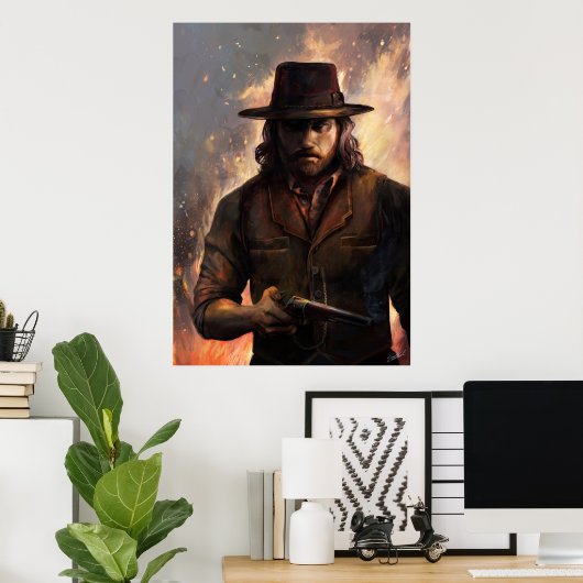 Geef ze de hel poster (Thuiskantoor)