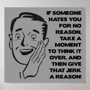 Geef ze een reden waarom grappig Poster gebarentaa