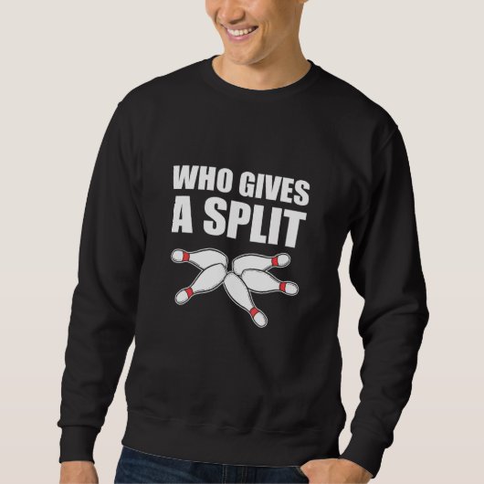Geeft een gesplitste Bowling-coach of speler Trui (Voorkant)