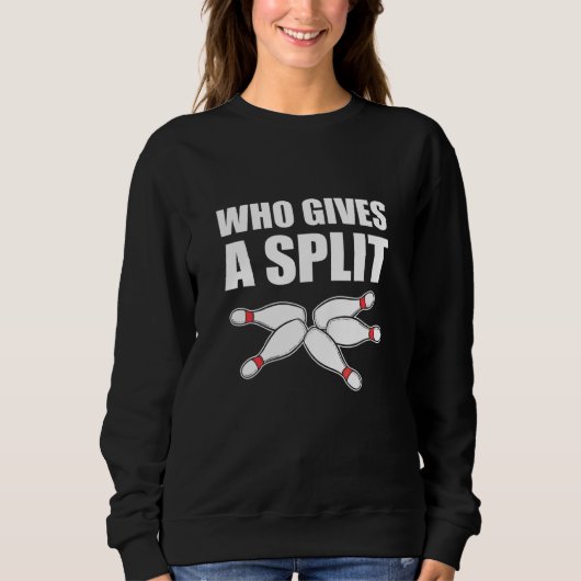 Geeft een gesplitste Bowling-coach of speler Trui (Voorkant)