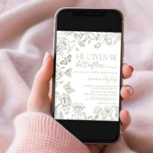  geeft hij me vlinders salie groene douche kaart