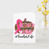 geeft leraar borstkankervoorlichting in oktober W Kaart (Gele Bloem)